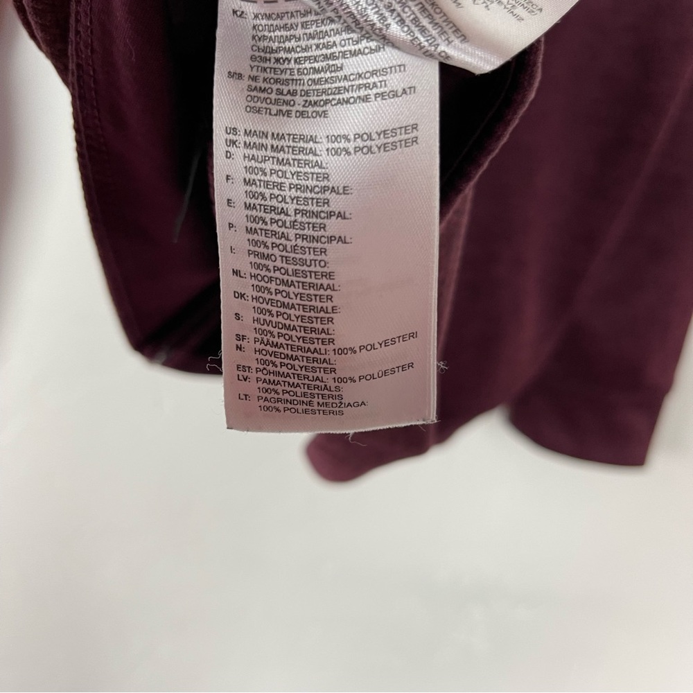 Adidas Jacket Hoodie Melium Team Issue Burgundy Maroon Full Zip Workout Athletic - Picture 7 of 9